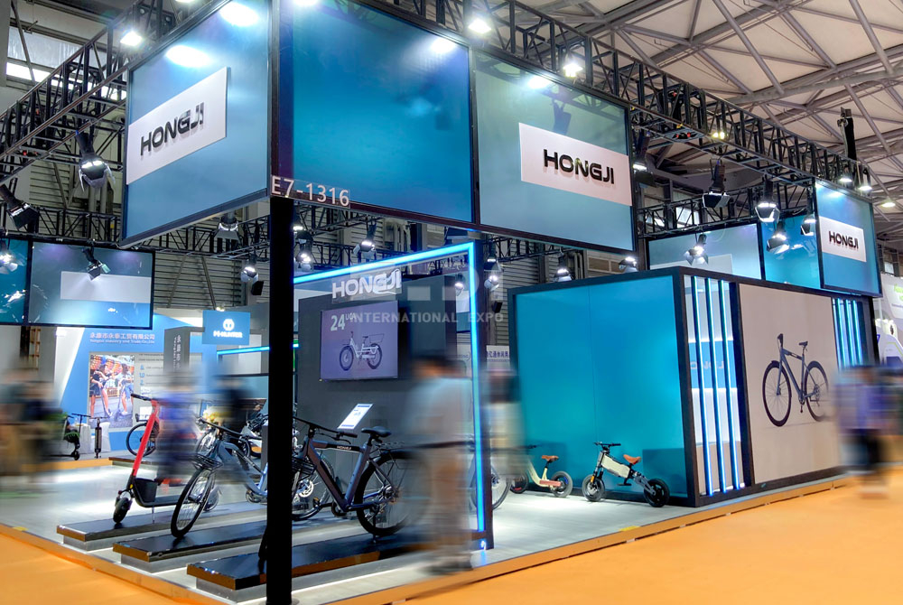 自行车展会布置