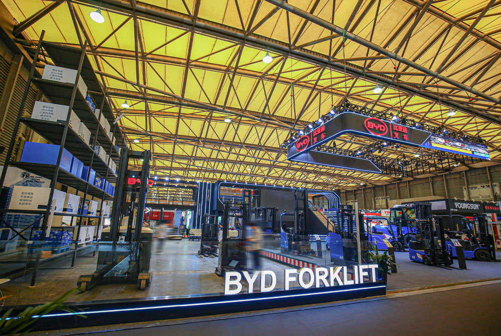 泽迪展览搭建公司携手-比亚迪亮相2023上海国际物流展