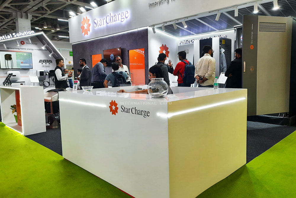 EV INDIA Booth Setup