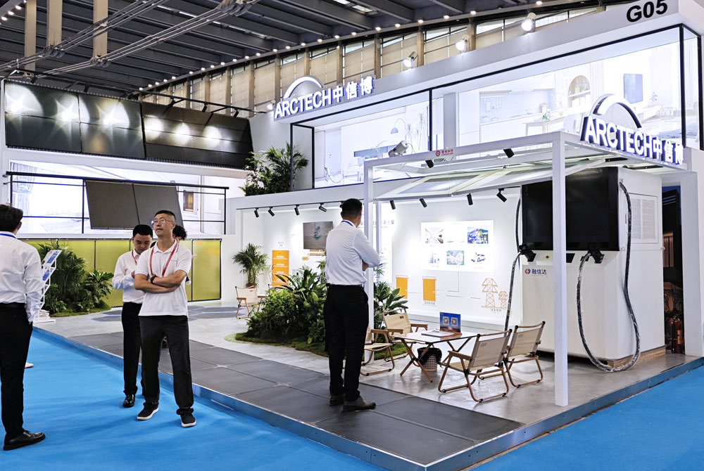 76 square meter Construction Booth Design and Build